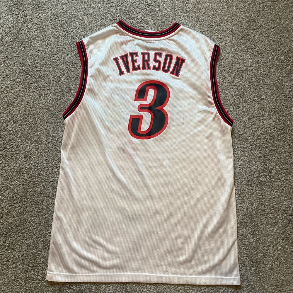 Allen Iverson Philadelphia 76ers Sixers Men’s Jersey Size Large Reebok